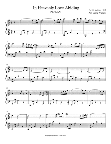 In Heavenly Love Abiding (arr. Carrie Wickens)