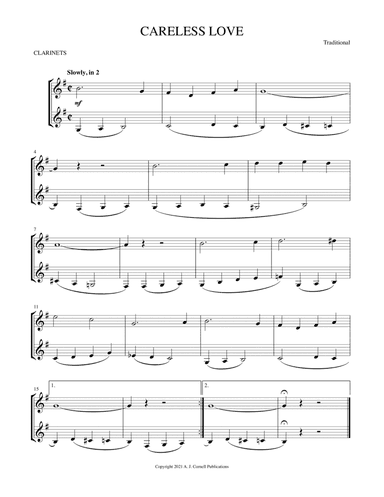 Careless Love (arr. Mark Phillips)