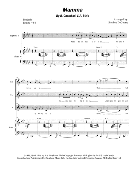 Mama (mamma) (arr. Stephen DeCesare)