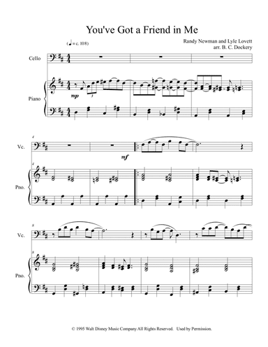 You've Got A Friend In Me (arr. B. C. Dockery)
