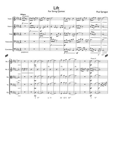 Lift - For String Quintet