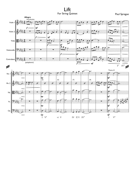 Lift - For String Quintet