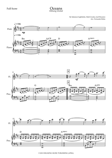 Oceans (where Feet May Fail) (arr. Fernando Britto)