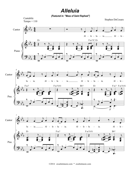 Alleluia (from "Mass of Saint Raphael")
