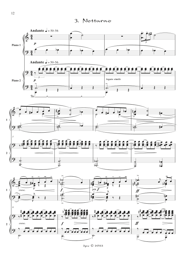 Notturno, from "Lyric Suite" (arr. Richard Simm)