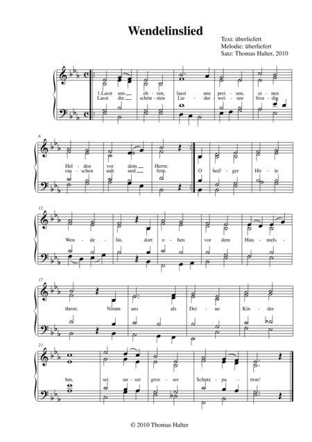 Wendelinslied (arr. Thomas Halter)