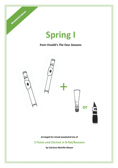 Spring I (2 flutes & clarinet/bassoon) (arr. Catriona Melville-Mason)