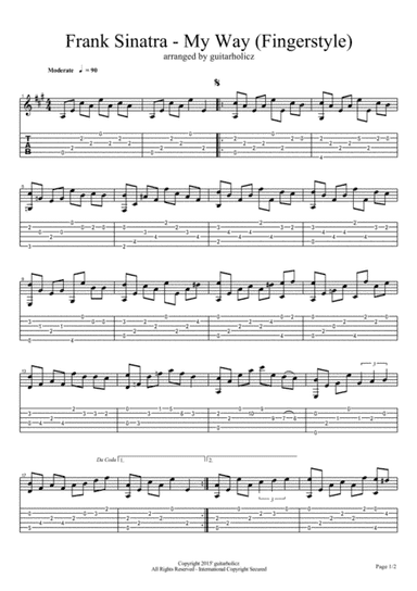 My Way (arr. guitarholicz)