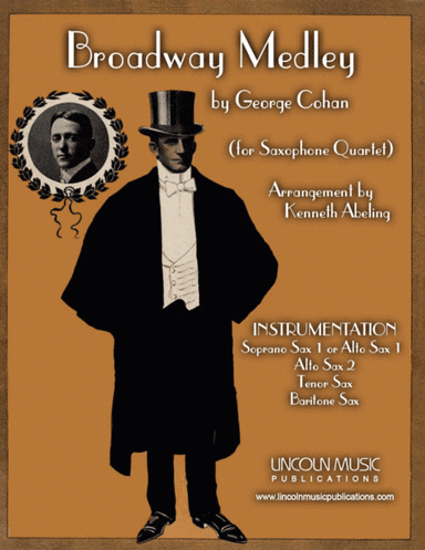 Broadway Medley (for Saxophone Quartet SATB or AATB) (arr. Kenneth Abeling)