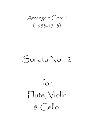 Sonata No.12 (arr. Spence Bundy)