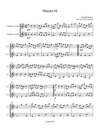 Minuet #4 (arr. Nick Lacanski)