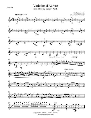 Variation d'Aurore from Sleeping Beauty (arr. Lorento Golofeev)