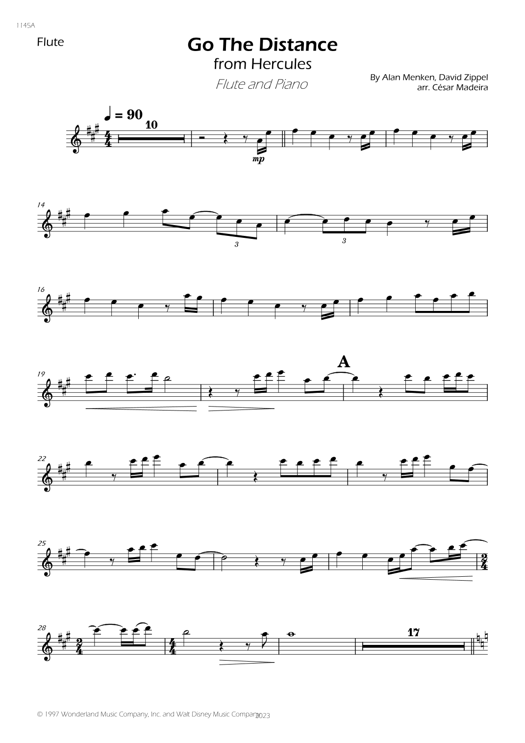 Go The Distance (arr. César Madeira)