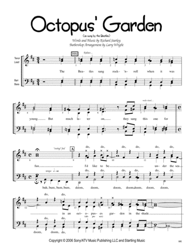 Octopus's Garden (arr. Larry Wright)