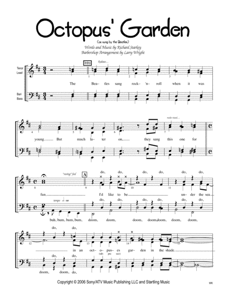 Octopus's Garden (arr. Larry Wright)