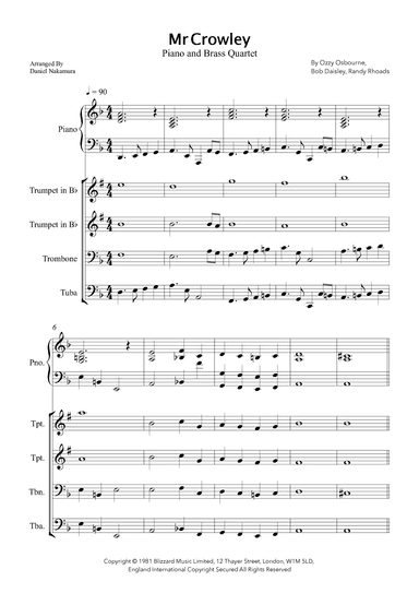 Mr. Crowley (arr. Daniel Nakamura)