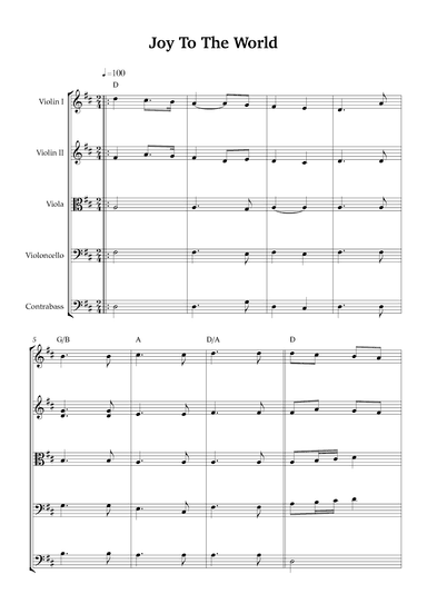 Joy To The World (arr. Karen Gueiros)