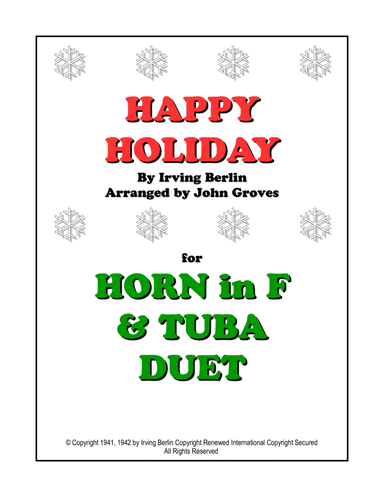 Happy Holiday (arr. John Groves)