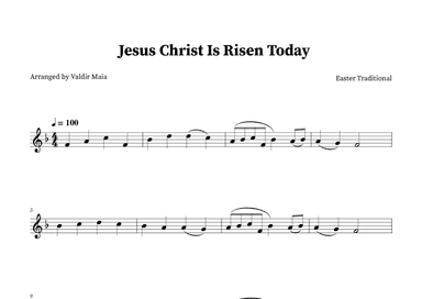 Jesus Christ Is Risen Today - Oboe (arr. Valdir Maia)