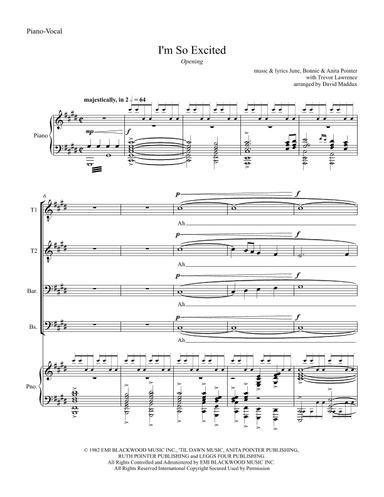 I'm So Excited (arr. David Maddux)