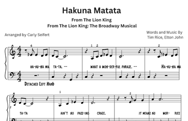 Hakuna Matata (arr. Carly Seifert)