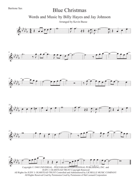 Blue Christmas (arr. Kevin Busse)