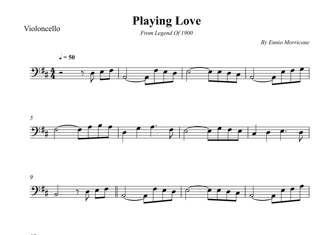 Playing Love (arr. Wesley S. SIlva)