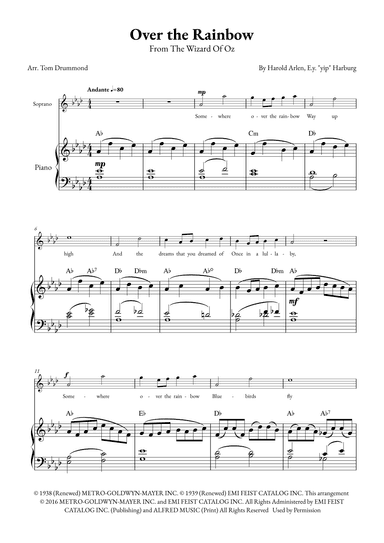 Over The Rainbow (arr. Tom Drummond)