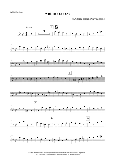 Anthropology (arr. The Sheet Music Library)