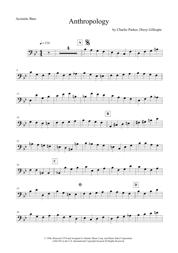 Anthropology (arr. The Sheet Music Library)