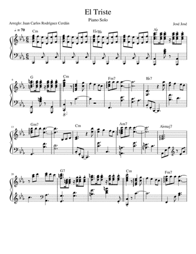 El Triste (arr. Juan Carlos Rodriguez Cerdan)