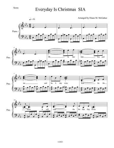 Everyday Is Christmas (arr. Diane M. McGahee)