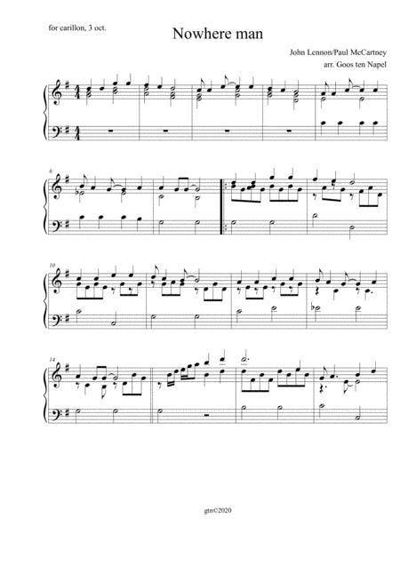Nowhere Man (arr. Goos ten Napel)
