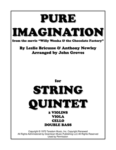 Pure Imagination (arr. John Groves)