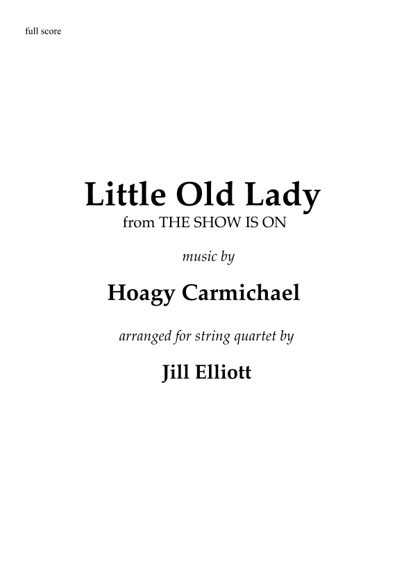 Little Old Lady (arr. Jill Elliott)