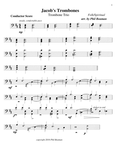 Jacob's Trombones - Trio (arr. Phil Beaman)