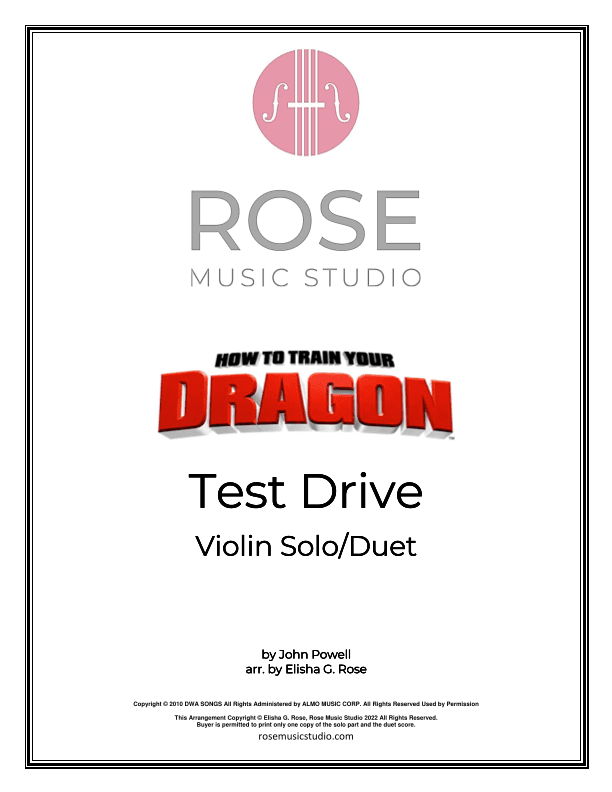 Test Drive (arr. Elisha G. Rose - Rose Music Studio)