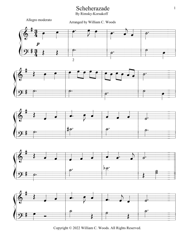 Scheherazade (arr. William C. Woods)