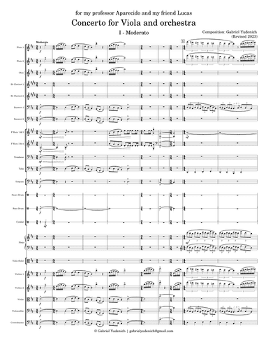 Concerto for Viola and orchestra