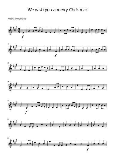 We Wish You a Merry Christmas - Alto and Tenor Sax Duet (arr. Ygor Nunes)
