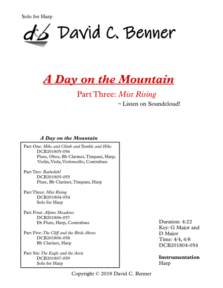 A Day on the Mountain - Part 3: Mist Rising