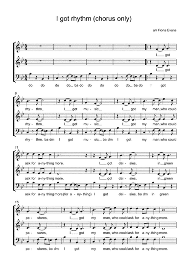 I got rhythm (arr. Fiona Evans)