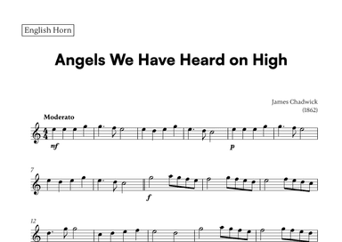 Angels we have heard on high (for Bassoon and Piano) (arr. Cadenza Editions)