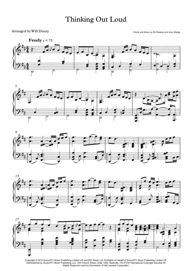Thinking Out Loud (arr. W. S. Denny)