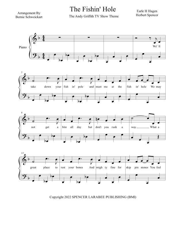 Andy Griffith Theme (arr. Bernie Schweickart)