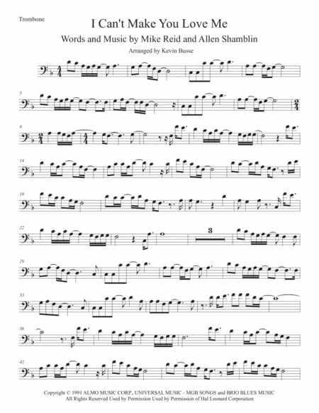 I Can't Make You Love Me (arr. Kevin Busse)