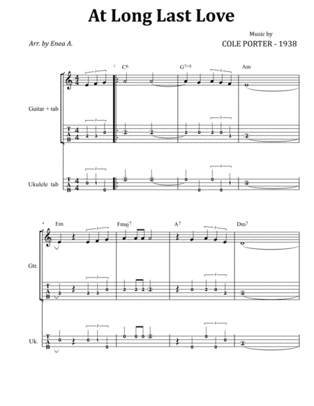 At Long Last Love (arr. Enea A.)