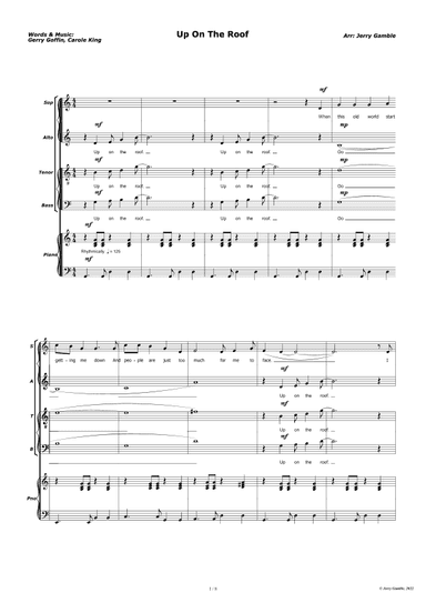 Up On The Roof (arr. Jerry Gamble)