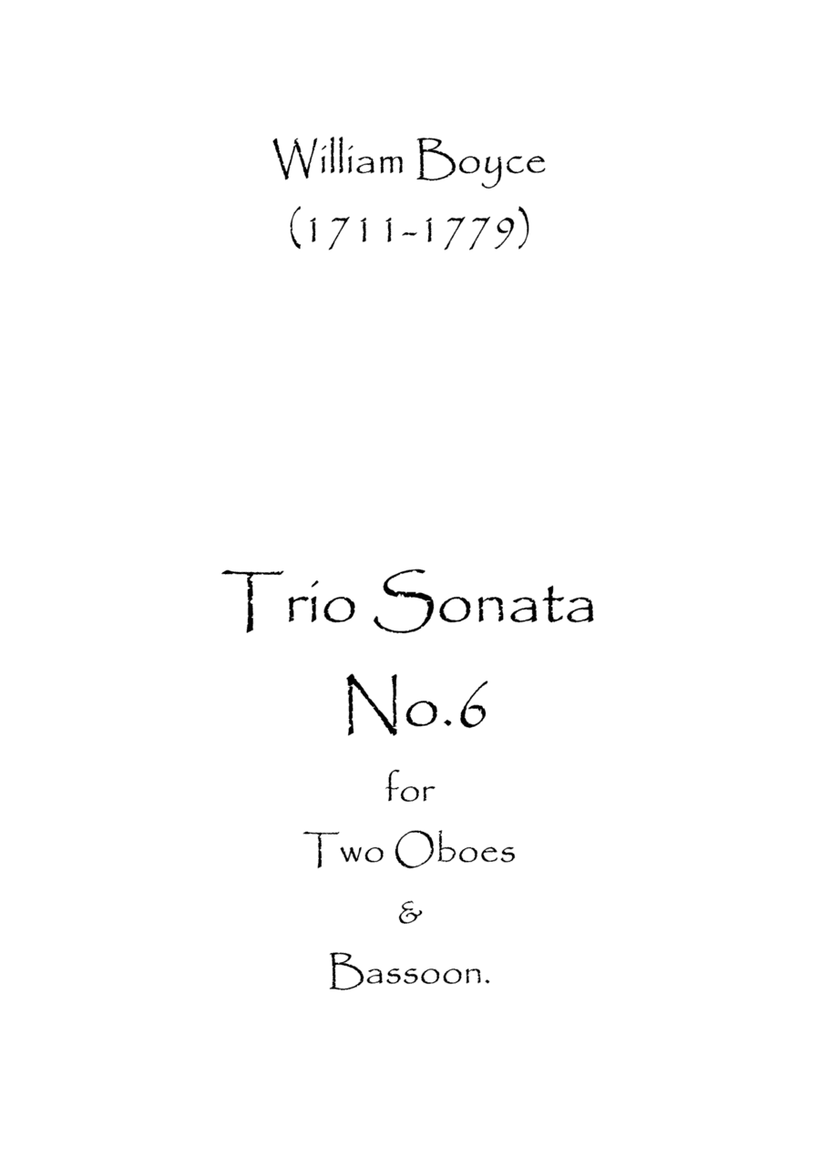 Trio Sonata No.6 (arr. Spence Bundy)