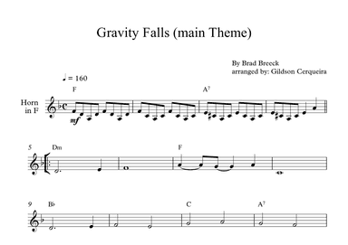 Gravity Falls (main Theme) (arr. Gildson Cerqueira)